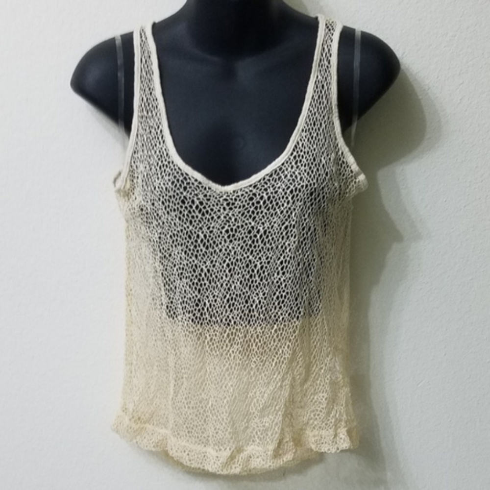 Lovely Day Fish Net Mesh Lace Tank Top Shirt